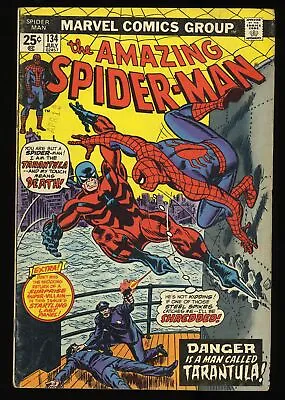 Buy Amazing Spider-Man #134 FN- 5.5 1st Full Appearance Of Tarantula! Marvel 1974 • 48.19£
