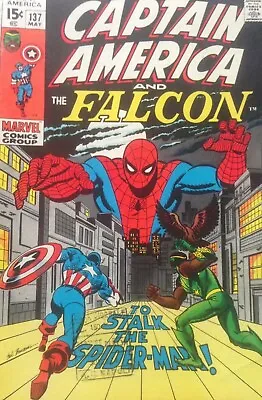 Buy 1971 Captain America And The Falcon 137 Marvel Very Rare Comic • 30.09£