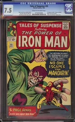Buy Tales Of Suspense # 55 CGC 7.5 OW/W (Marvel, 1964) Jack Kirby & Dick Ayers Cover • 201.07£