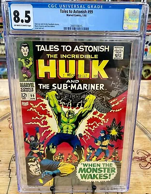 Buy TALES TO ASTONISH #99 CGC 8.5 First Full Appearance Of Lord Seth - Key Issue • 309.13£