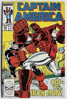 Buy Captain America Vol 1 #341 1st Appearance Lemar Hoskins As Battlestar (1988) • 19.95£