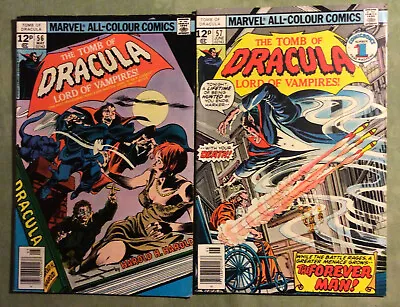Buy Tomb Of Dracula # 56.  # 57.  1977.  Bronze Age. Marvel Comics. • 15£