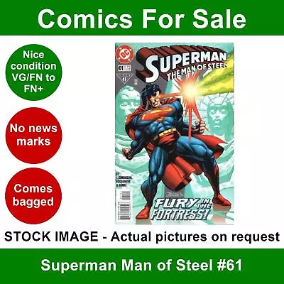 Buy DC Superman Man Of Steel #61 Comic - VG/FN+ 01 October 1996 • 3.99£