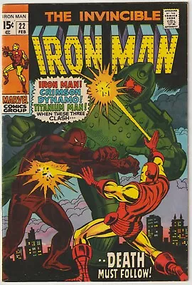 Buy Invincible Iron Man  #22    (Marvel 1968)   FN+ • 39.95£