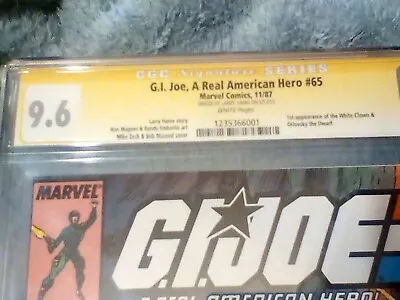 Buy G.I. Joe, A Real American Hero #65 CGC 9.8 HIGH GRADE 1st White Clown Signed • 51.54£
