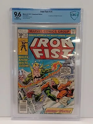 Buy Iron Fist #14 CBCS Graded 9.6 NM+ White Pages 1st Sabretooth Marvel Comics 1977 • 1,986.09£