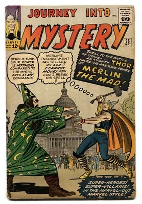 Buy JOURNEY INTO MYSTERY #96 Comic Book 1963 MARVEL-THOR-MERLIN • 107.05£