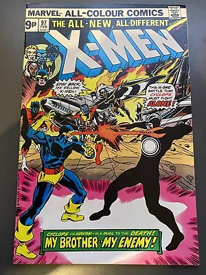 Buy Uncanny X-Men #97, Marvel Comics, 1976, 1st Lilandra UK Pence Edition • 40£