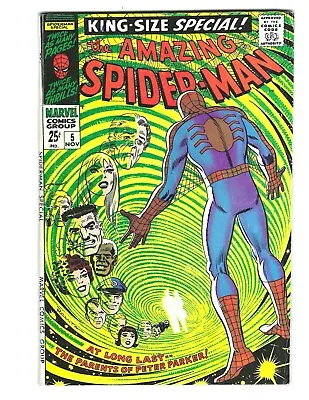 Buy Amazing Spider-Man King Size Annual #5 FN+ Red Skull! Mr. & Mrs. Parker!Combine • 39.97£