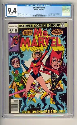 Buy MS. Marvel #18 CGC 9.4 1978 1st Full Mystique HOT! • 279.83£