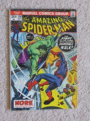 Buy Marvel Comics 1973 Amazing Spider-Man 120 Vs. The Incredible Hulk - Fight! • 70.36£