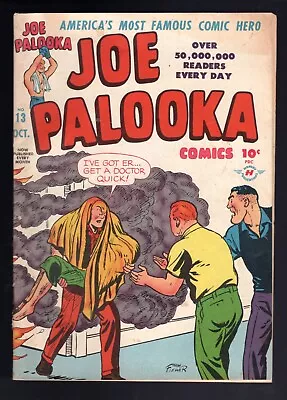Buy Joe Palooka Comics #13 Ham Fisher - 1947 Harvey - Fine + White Pages • 39.82£