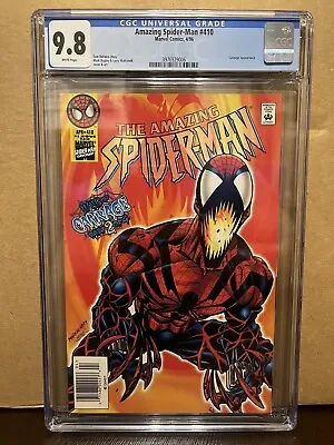 Buy Amazing Spider-Man #410 CGC 9.8 NEWSSTAND  1996  1st App Of Spider-carnage 🕷 • 276.70£