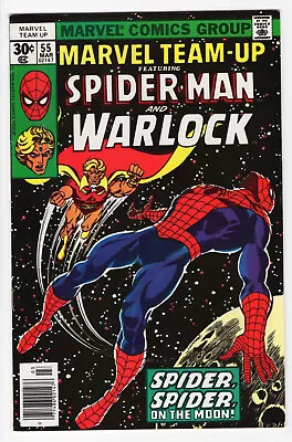 Buy Marvel Team-Up #55 (1972) VG/FN? John Byrne Warlock 1st Power Gem/Time Gem 1977 • 6.30£