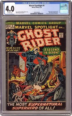 Buy Marvel Spotlight #5 CGC 4.0 1972 3991626005 1st App. And Origin Ghost Rider • 1,699.81£