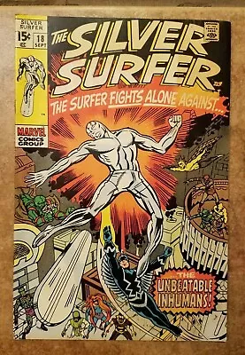 Buy Silver Surfer #18, VG/FN 5.0, Inhumans • 30.56£