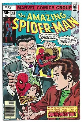 Buy The AMAZING SPIDER-MAN #169 MARVEL COMIC BOOK Clone Story Recap 1977 Stan Lee • 23.71£