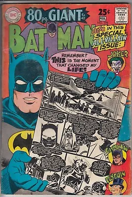 Buy Batman 198 - 1968 - 80 Pg Giant - Origin - Very Good • 29.99£