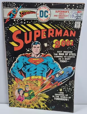 Buy Superman 2001 Issue 300 Volume 38 June 1976 DC Comics Vintage Elliot Maggin • 10£