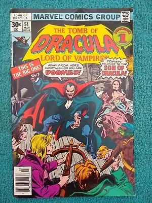 Buy Vintage Marvel Comics The Tomb Of Dracula No. 54 March 1977 Comic Book • 7.88£
