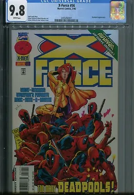 Buy X-Force 56 CGC 9.8 Deadpool Cable Uncanny X-men HTF White Cover • 79.59£
