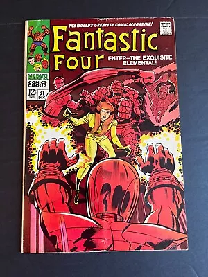 Buy Fantastic Four #81 - Crystal Joins FF Team (Marvel, 1968) Fine- • 12.18£