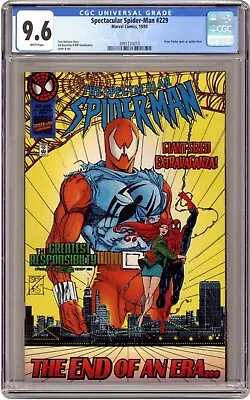 Buy SPECTACULAR Spider-Man #229 CGC 9.6 Newsstand Buscema & Sienkiewicz 1995 • 49.67£