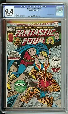 Buy Fantastic Four #165 CGC 9.4 Marvel Comic 1975 Origin Of Crusader • 93.26£