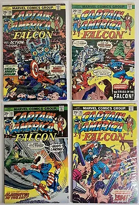 Buy Lot Of 12 Captain America Bronze Age Marvel Comics! Kirby Falcon Red Skull • 39.97£