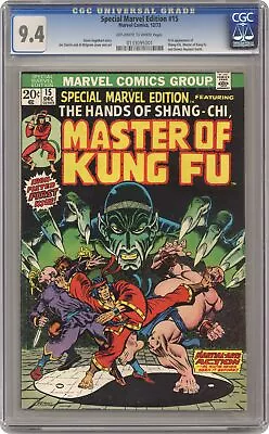Buy Special Marvel Edition #15 CGC 9.4 1973 0133095001 1st App. Shang Chi • 641.31£