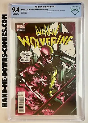 Buy All-New Wolverine 2 - 2016 - David Lopez Variant  1st App The Sisters - CBCS 9.4 • 355.79£