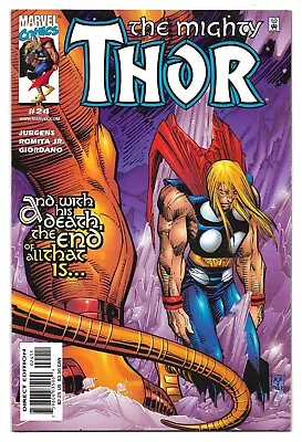Buy Thor #24 (Vol 2) : NM- :  Tears For The Fallen  : Mangog, Thanos • 2.50£