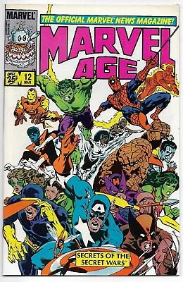 Buy Marvel Age #12 1st Spider-Man Black Costume 1984 VFN • 28.99£