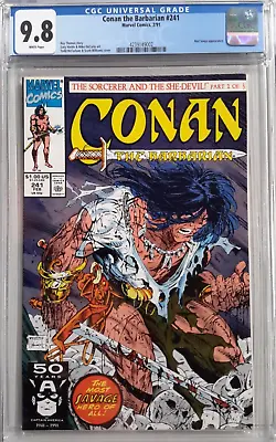 Buy 🔥CONAN THE BARBARIAN #241 CGC 9.8🗡MARVEL 1991*TODD McFARLANE*WHITE❄PAGES*#9002 • 639.61£