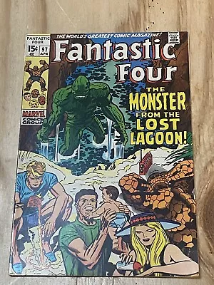 Buy Fantastic Four #97  Monster From Lost Lagoon! Jack Kirby Art! Marvel 1970 • 20.08£
