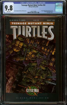 Buy Teenage Mutant Ninja Turtles #50 CGC 9.8 (1992 Mirage) City At War • 160.82£