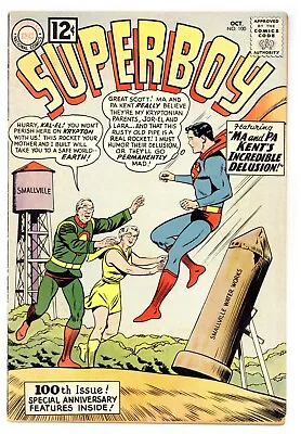 Buy Superboy 100 Krypton Centerfold! 1st App Dr Xadu + Erndine 1962 DC Comics C854 • 22.08£