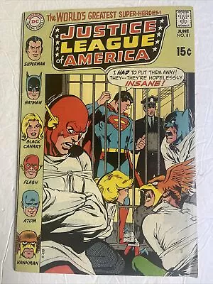 Buy Justice League Of America #81 1st Jestmaster Appearance Batman, Flash Atom 1970 • 14.22£