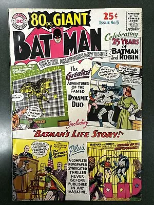 Buy 80-Page Giant #5 (DC, 1964) Batman’s 25th Anniversary Issue Win Mortimer VG+ • 120.09£
