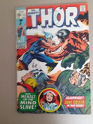 Buy The Mighty Thor No 172. Jane Foster Cover. Kirbys Art. VG/F. 1970 Marvel Comic • 11.99£
