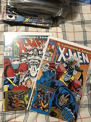 Buy The Uncanny X-men X-cutioner’s Song Part 5 & 9 #295/296 Duo Set. With Cards. NM. • 7£