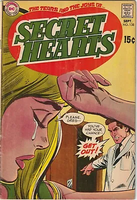 Buy Secret Hearts #138 DC 1969 Romance Good • 7.99£