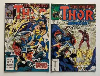 Buy Thor #386 & #387. (Marvel 1987) 2 X FN & VF Condition Issues. • 17.62£