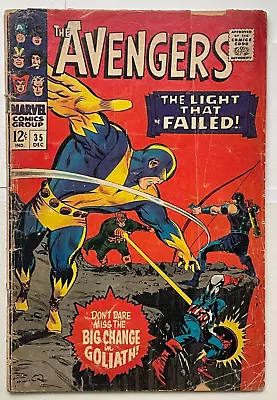 Buy Avengers 35 -MARVEL COMICS -1966 **2ND APP. LIVING LASER** • 9.49£