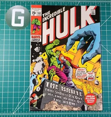 Buy Incredible Hulk #140 (1971) NM 1st App Jarella Classic Herb Trimpe Marvel Comics • 241.28£