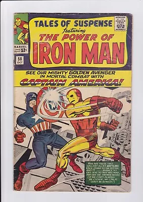 Buy Tales Of Suspense #58, Oct. 1964, Marvel Comics, 2nd Kraven, 1st Captain America • 55.96£