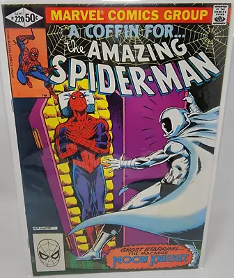 Buy Amazing Spider-man #220 Moon Knight Appearance *1981* 8.5 • 30.37£