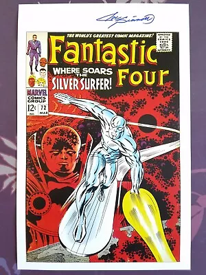 Buy Hand SIGNED ~Joe SINNOTT~ Fantastic Four #72 -SILVER SURFER Art PRINT • 44.77£