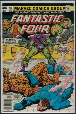 Buy Marvel Comics FANTASTIC FOUR #206 NM- 9.2 • 7.90£