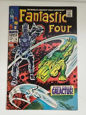 Buy Fantastic Four #74 - Jack Kirby Silver Surfer Cover - When Calls Galactus • 127.92£